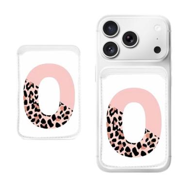 Imagem de Suporte magnético para iPhone, carteira fina de couro PU, capa para cartão, capa traseira para cartão, acessório de telefone fofo