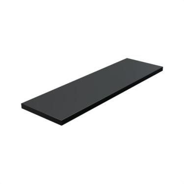 Imagem de Prateleira Preta 50x15 Com Suporte Invisível Mdf Preto Cozinha Quarto Banheiro Sala