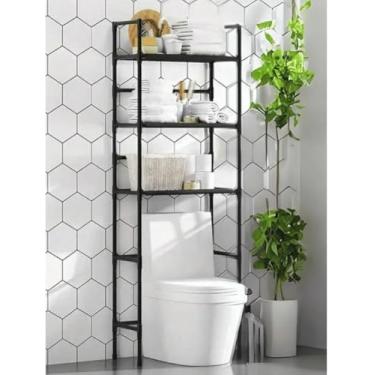Imagem de Organizador banheiro Estante Rack para Banheiro com Prateleiras Organizador Suporte Multifuncional(Aleatório)