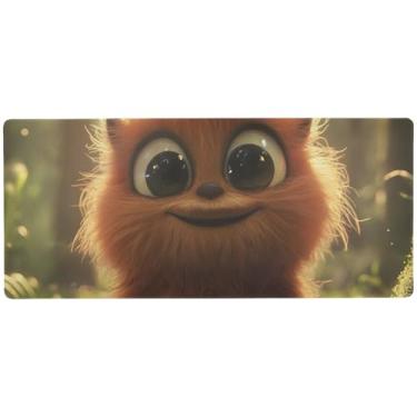 Imagem de Mouse pad fofo para jogos rosa com controle de precisão, mouse pad para jogos grande, 80 x 39,9 cm, tapete de mesa