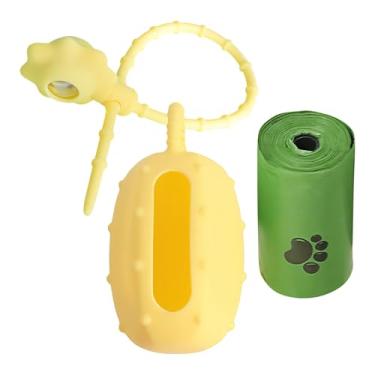 Imagem de Porta-sacos Para Fezes De Cão - Porta Bolsas para Dejetos em Forma de Cacto de Silicone,Suporte para de Sacos de Cocó com Luz LED,Para Parque Praia Viagem Campismo Caminhada Quintal Trilho Exterior