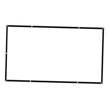 Imagem de Ecrã De ProjeçãO Branco Fosco PortáTil Adequado Para Projetores Full Hd E 4k(200-140x330cm)