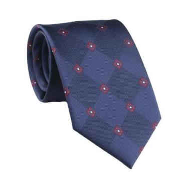 Imagem de Gravata Jacquard Masculina De 8cm Com Estampa Animal Paisley Geométric