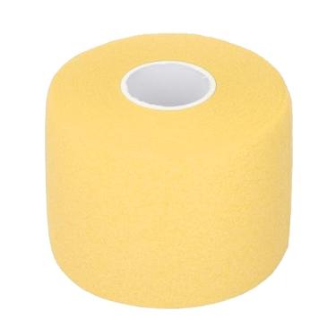 Imagem de Asixxsix Envoltório de Almofada de Aderência de Badminton, 60 Mm de Largura e 20 M de Comprimento PE Filme de Apoio de Fita de Aderência de Raquete de Tênis Com Absorção de Choque Superior (Amarelo)