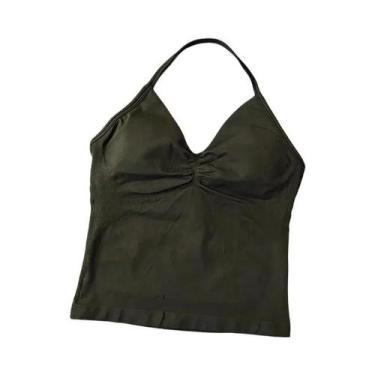 Imagem de Top De Yoga Sem Costas Para Mulheres, Colete Esportivo Com Decote Sexy