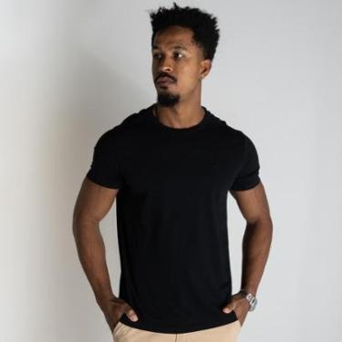 Imagem de Camiseta Ellus Cotton Classic Preta-Masculino