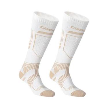 Imagem de Meias Térmicas De Lã Merino Para Homens E Mulheres, Altura Até O Joelh