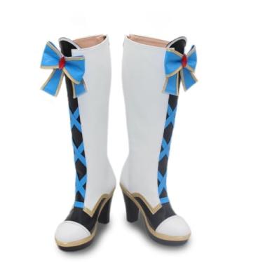 Imagem de COSGOGO Oguri Boné Cosplay Botas para Game Pretty Anime Shoes para Convenções e Halloween Tamanho Feminino Masculino, Multi, 39