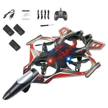 Imagem de Dynwave Avião de controle remoto RC para, modelo de planador portátil para hobby, jato de, ideal para adultos, iniciantes, meninos e, Bateria Vermelha 3