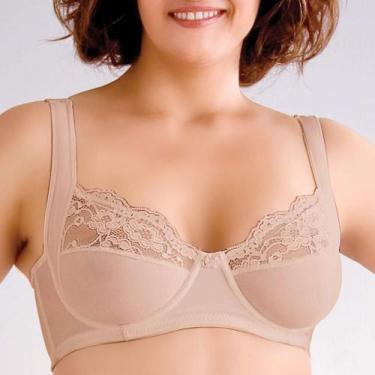 Imagem de Sutiã Firmador Dilady 123410 Até o Tamanho 54, 54, Branco