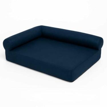 Imagem de Cama Pet M/G 80x60cm para Cachorro Médio e Grande – Cama Confortável, Macia e Resistente(azul)