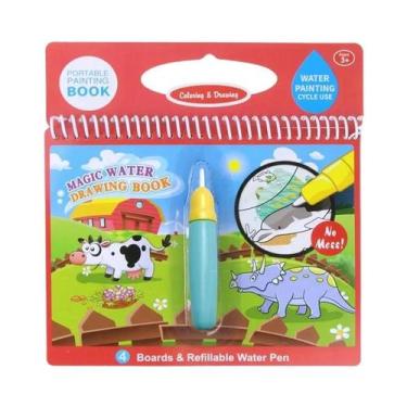 Imagem de Livro De Desenho Mágico Com Água 8 Tipos Com Caneta Mágica Brinquedo E