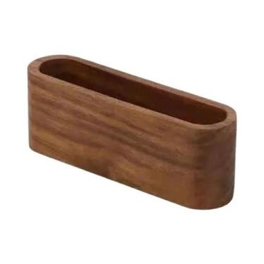 Imagem de Suporte De Cartão De Visita De Madeira, Expositor De Notas, Suprimento