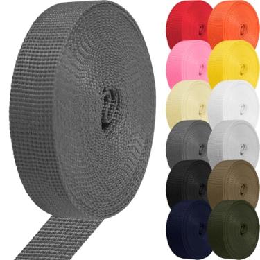 Imagem de YOGHAVRS Correia de correia de polipropileno de 2,5 cm de 3,5 cm para bolsas/cadeira de gramado/alça de bagagem/coleira para animais de estimação/escalada ao ar livre e reparo de equipamentos faça