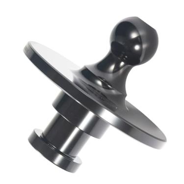 Imagem de BLCYANUE Adaptador de esfera pescoço de ganso 2085295, pino principal para bola de 6 cm com GTW de 13,6 kg para trator-reboque quinta roda preta