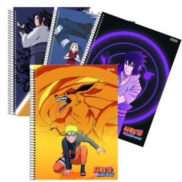 Imagem de Caderno Universitário Capa Dura Naruto 80Fls 1 unid - São Domingos