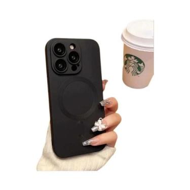 Imagem de Capa Magnética Macia Para Carregamento Sem Fio Magsafe Para iPhone 16 