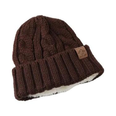 Imagem de Gorro De Inverno Unissex Com Forro De Pele Quente E Casual, Boné Trico