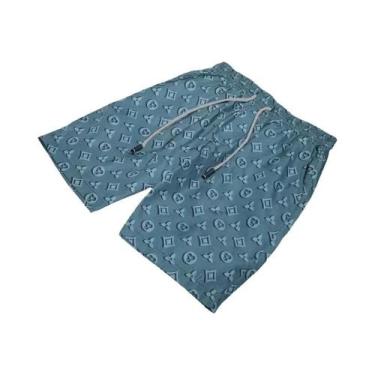 Imagem de Bermuda Masculina Casual De Secagem Rápida Com Estampa Gráfica Complet