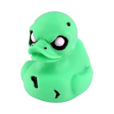 Imagem de PowerTRC Estatueta de pato zumbi – pato para patinho 10 x 10 cm, acessório divertido para painel de carro, presente exclusivo de figura de zumbi, patos para carros – impresso em 3D nos EUA
