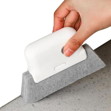 Imagem de Limpador de trilhos de janela, portátil, removível, antiderrapante, ferramentas de limpeza de escova de correr - para casa, comercial, sala de estar, quarto, cozinha, tela, rodapé