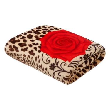 Imagem de Manta Microfibra Estampada Casal 180X200 Admirare - Selvagem
