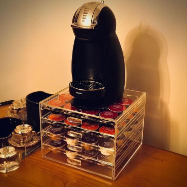 Imagem de Porta Capsulas Café Dolce Gusto Em Acrílico Para 64 Capsulas