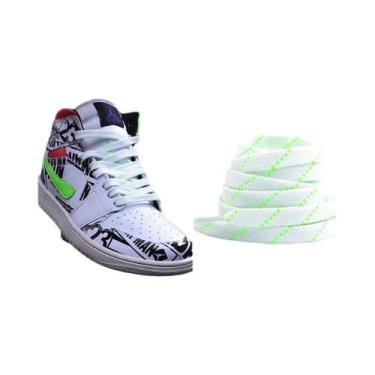 Imagem de Cadarços Elásticos De Cores Mistas Para Tênis AF1 AJ 100 120 140CM Cad