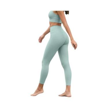 Imagem de Calças De Yoga De Cintura Alta Com Secagem Rápida E Elasticidade Em 4 