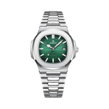 Imagem de Relógio Masculino De Quartzo Quadrado De Aço Inoxidável À Prova D'água