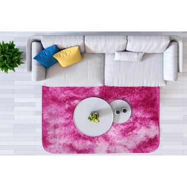 Imagem de Tapete Spazio Basic  200 X 150cm Rosa Marmorizado Ornare