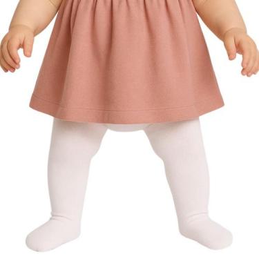 Imagem de Meia Calça Para Menina De Bebê Em Algodão Trifil, BB, Branco