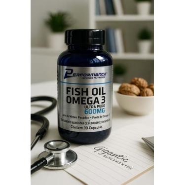 Imagem de Performance Fish Oil Ômega 3 Ultra Puro 600mg Suplemento 90 Cápsulas, 