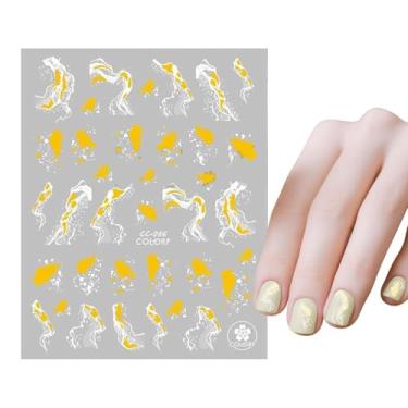 Imagem de Adesivos de unhas de mármore dourado | Adesivos de unhas bonitos portáteis seguros - Produtos de beleza, acessório feminino leve e prático para salões, compras, locais de entretenimento