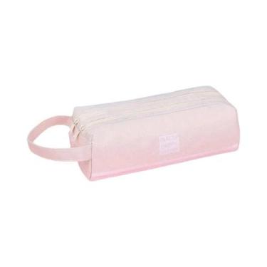 Imagem de Estojo De Lápis Anime Para Meninas Com Duplo Zíper, Bolsa Portátil Par