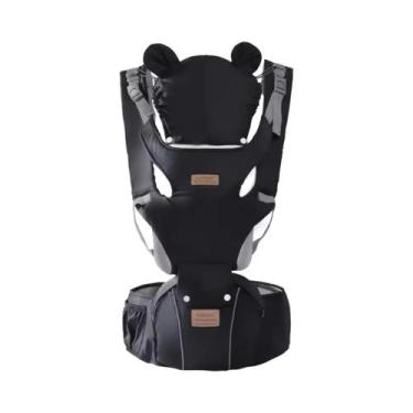 Imagem de Mochila Ergonômica 3 Em 1 Para Bebês Com Capuz À Prova De Vento E Faix