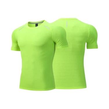 Imagem de Camiseta Masculina De Corrida Fina De Seda Gelada Manga Curta Dry Fit 