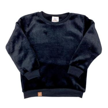 Imagem de Blusão Básico Fleece Liso Inverno Quentinho Infantil Juvenil - Fofotin