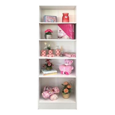 Imagem de Estante De Prateleiras Maquiagem Biju Lojas Salão Branco