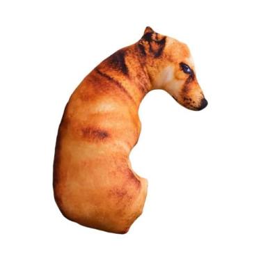 Imagem de Almofada Em Forma De Cabeça De Cachorro 3D Realista, Almofada Divertid