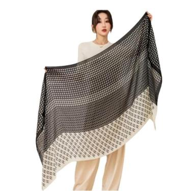 Imagem de Cachecol Lenço Xale Feminina Longa Estampado 180 X 90cm Frio - D Prese