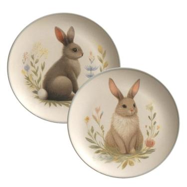 Imagem de Conjunto De Pratos De Sobremesa 06 Peças Páscoa Coup La Belle Porto Brasil