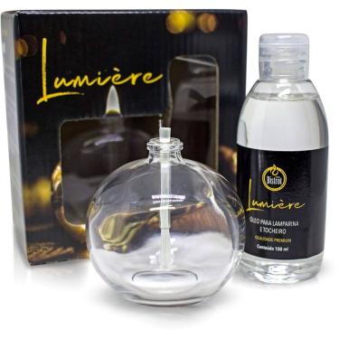 Imagem de Lamparina Decorativa Bola Lisa Com Fluído 100ml
