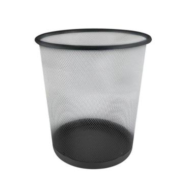 Imagem de Lixeira Cesto De Lixo Aramado De Ferro 10 Litros - Preta