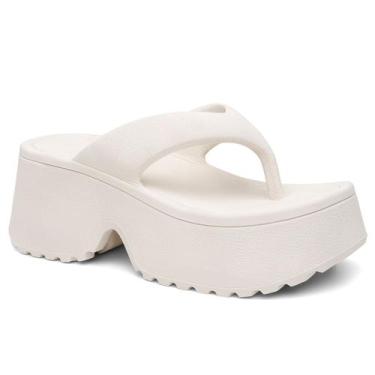 Imagem de Sandália Plataforma Feminina Estilo Chunky Salto Alto Confortável Sola