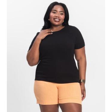 Imagem de Blusa Visco Tricot Plus Size Secret Glam Preto, Plus G4, Preto