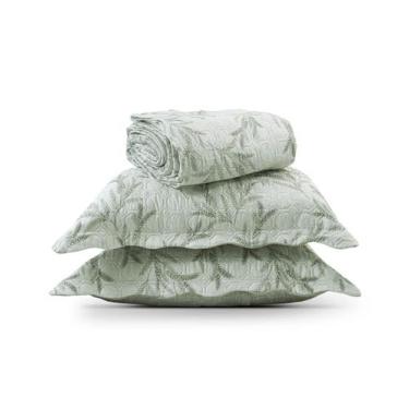 Imagem de Kit Cobre Leito Matelassê Casal Appel Verde, UN, Verde