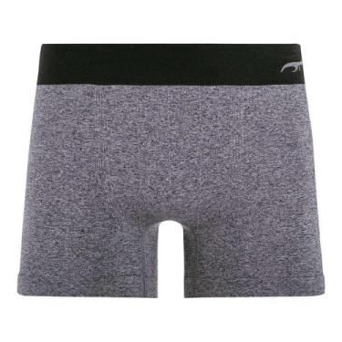 Imagem de Cueca Boxer Mescla Sem Costura Preta Zee Rucci, M