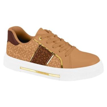 Imagem de Tênis Casual Feminino Confortável Beira Rio Original, 36, Bege