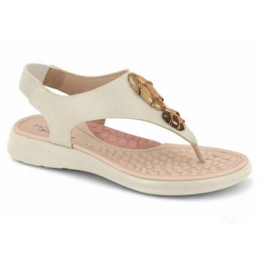 Imagem de Sandália Feminina Modare Rasteira Ortopédica Ultraconforto Elástico Pe